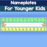 Nameplates Self Primary Students Desk