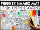 Names Mat DISTANCE LEARNING  | FREEBIE DOWNLOAD |