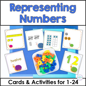 Preview of Representing Numbers in Different Ways - Ten Frames, Tally Marks, & More, 1-24