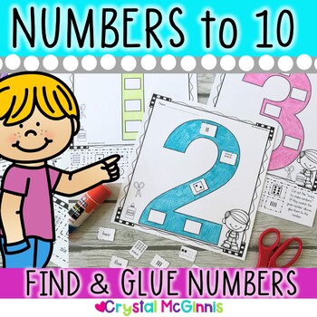 Preview of Number Recognition to 10 Printables | Number Sense Worksheets | Numbers to 10