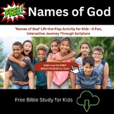 Names of God Lift the Flap Bible Study Activity for Kids