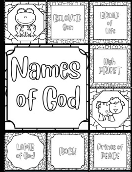 Names of God Printable by Rebekah Sayler | TPT