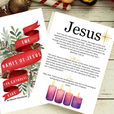 Names of Jesus 25 day Advent Devotional for Catholic Kids 