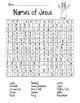 Names of Jesus Wordsearch Freebie by Amy's Smart Designs | TPT