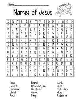 Jesus Words For Kids