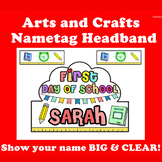 Nametag Headband - First Day of School