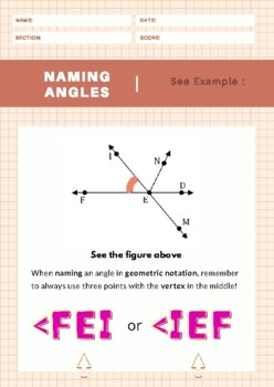 Preview of Naming Angles