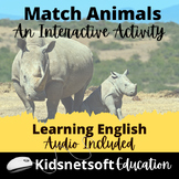 Naming Animals a fun interactive lesson for English Langua