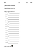 Naming Chemical Formulas Worksheet 1