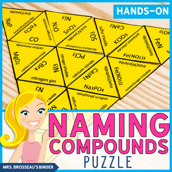 Preview of Naming Compounds Puzzle - A Fun Chemical Nomenclature Review!