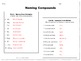 Naming Compounds Worksheet for Review or Assessment by Science from the