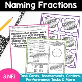 Naming Fractions Identifying Fractions 3.NF.1 Task Cards A
