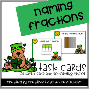 Preview of Fraction Identification Task Cards