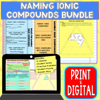 Preview of Naming Ionic Compounds Bundle