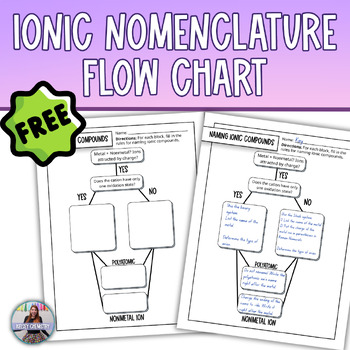 Preview of Naming Ionic Compounds Graphic Organizer Notes Sheet