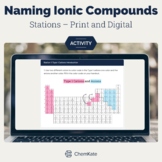 Naming Ionic Compounds Stations Activity | Chemistry Intro
