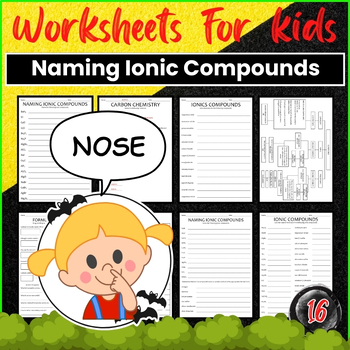 Preview of Naming Ionic Compounds Worksheet