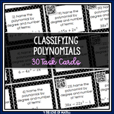 Classifying Polynomials: Task Cards INB Page