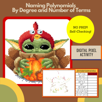 Preview of Naming Polynomials by Degree and Number of Terms - DIGITAL PIXELS!