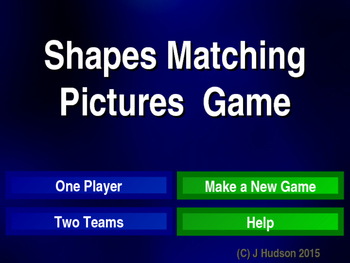 Preview of Naming Shapes Interactive Matching Pairs Pictures Game