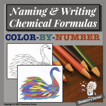 Preview of Naming & Writing Chemical Formulas: COLOR-BY-NUMBER