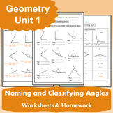 Naming and Classifying Angles | Worksheets & Homework