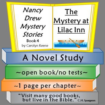 Preview of Nancy Drew: The Mystery at Lilac Inn Novel Study