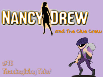 Preview of Nancy Drew and the Clue Crew- Thanksgiving Thief Comprehension Chapter Questions