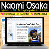 Naomi Osaka: AAPI Reading Comprehension (Digital & Print)