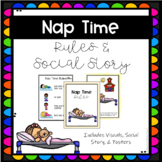 Nap Time Social Story, Rules, Posters, and Visuals