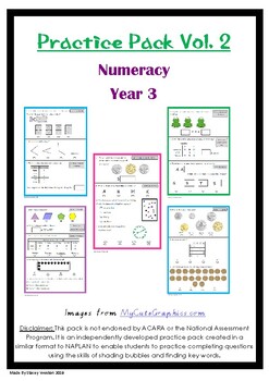 naplan 5 week numeracy practice pack grade 3 volume 2 by stacey weston