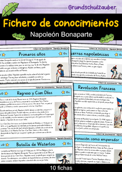 Preview of Napoleón Bonaparte - Fichero de conocimientos - Personajes famosos (Español)