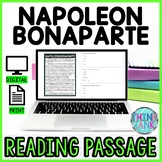 Napoleon Bonaparte DIGITAL Reading Passage & Questions Sel
