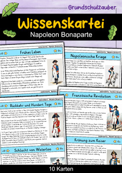 Preview of Napoleon Bonaparte - Wissenskartei - Berühmte Persönlichkeiten (German)
