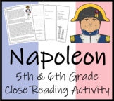 Napoleon Close Reading Comprehension Activity | 5th Grade 