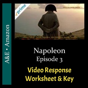 Preview of Napoleon - Episode 3 - Worksheet & Key - PDF & Digital