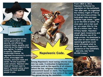 Preview of Napoleon: Lesson Bundle with 3 Guided Readings, Graphic Organizer + EXTRAS