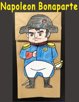 Preview of Napoleon Paper Bag Puppet and Writing Sheet