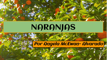 Preview of Naranjas: Cuento corto side by side interactive digital text