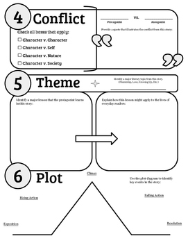 Narrative Blueprint - FREE Elements of Fiction Graphic Organizer