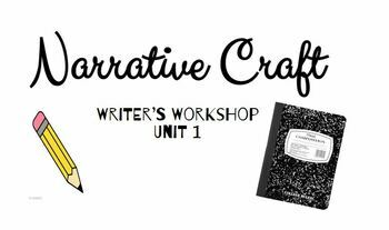 Preview of Narrative Craft Writer's Workshop Google Slides