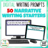 Narrative Digital Writing Prompts for Google Classroom | Q
