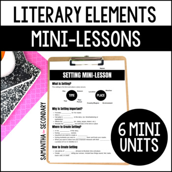 Preview of Literary Elements Mini-Lesson Bundle