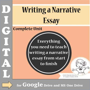 Preview of Narrative Essay DIGITAL - Complete Unit - Distance Learning