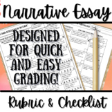 Personal Narrative Writing Essay Teacher's Rubric: Easy to