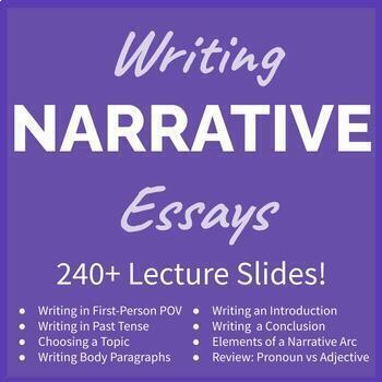 Preview of Narrative Essay Writing Comprehensive Lecture (200+ Slides!)