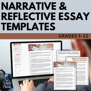Preview of Narrative Essay and Reflective Essay Templates - Fill-in-the-Blank Essays