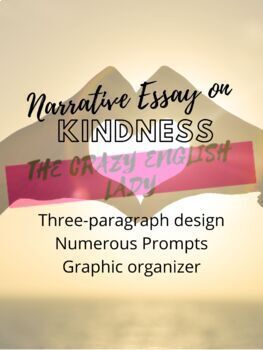 Preview of Narrative Essay on Kindness Graphic Organizer EDITABLE