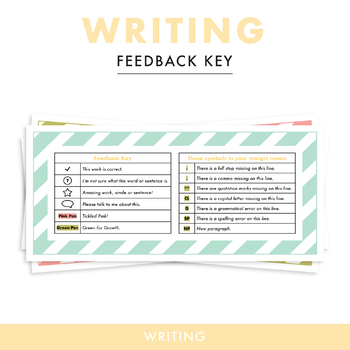 Feedback Key Talk 4 Write By Basil S Library Tpt