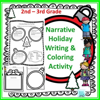 Preview of Narrative Holiday Writing Activity
